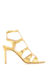 Gold leather sandals -  | High Quality Luxury Handbag Shop