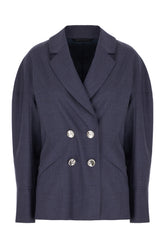 Blue denim wool blazer -  | High Quality Luxury Handbag Shop