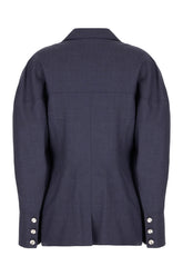 Blue denim wool blazer -  | High Quality Luxury Handbag Shop
