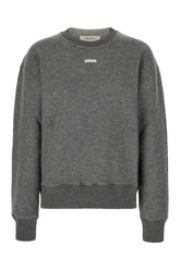 Grey wool blend sweater -  | High Quality Luxury Handbag Shop