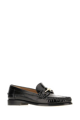 Black leather loafers -  | High Quality Luxury Handbag Shop