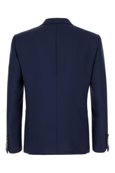 Navy blue wool blazer -  | High Quality Luxury Handbag Shop