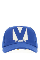 Electric blue cotton baseball cap -  | High Quality Luxury Handbag Shop