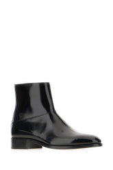 Black leather ankle boots -  | High Quality Luxury Handbag Shop
