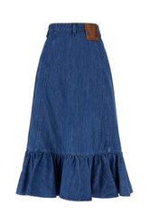 Gonna in denim -  | High Quality Luxury Handbag Shop
