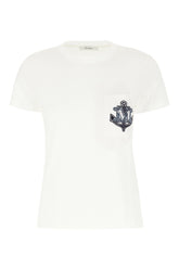 T-shirt in cotone bianco -  | High Quality Luxury Handbag Shop