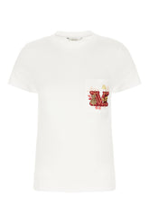 T-shirt in cotone bianco -  | High Quality Luxury Handbag Shop