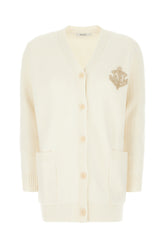 Ivory wool blend cardigan -  | High Quality Luxury Handbag Shop