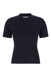 T-shirt in misto viscosa stretch blu notte -  | High Quality Luxury Handbag Shop