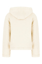 Sand cotton blend sweatshirt -  | High Quality Luxury Handbag Shop