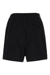 Black cotton bermuda shorts -  | High Quality Luxury Handbag Shop