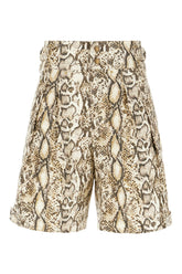 Printed fabric bermuda shorts -  | High Quality Luxury Handbag Shop