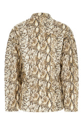 Printed linen blend jacket -  | High Quality Luxury Handbag Shop