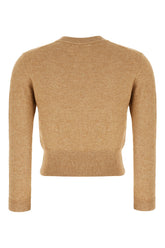 Camel cotton blend cardigan -  | High Quality Luxury Handbag Shop