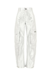 Silver nylon cargo pants -  | High Quality Luxury Handbag Shop