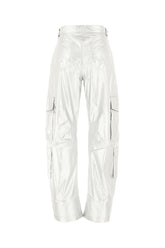 Silver nylon cargo pants -  | High Quality Luxury Handbag Shop