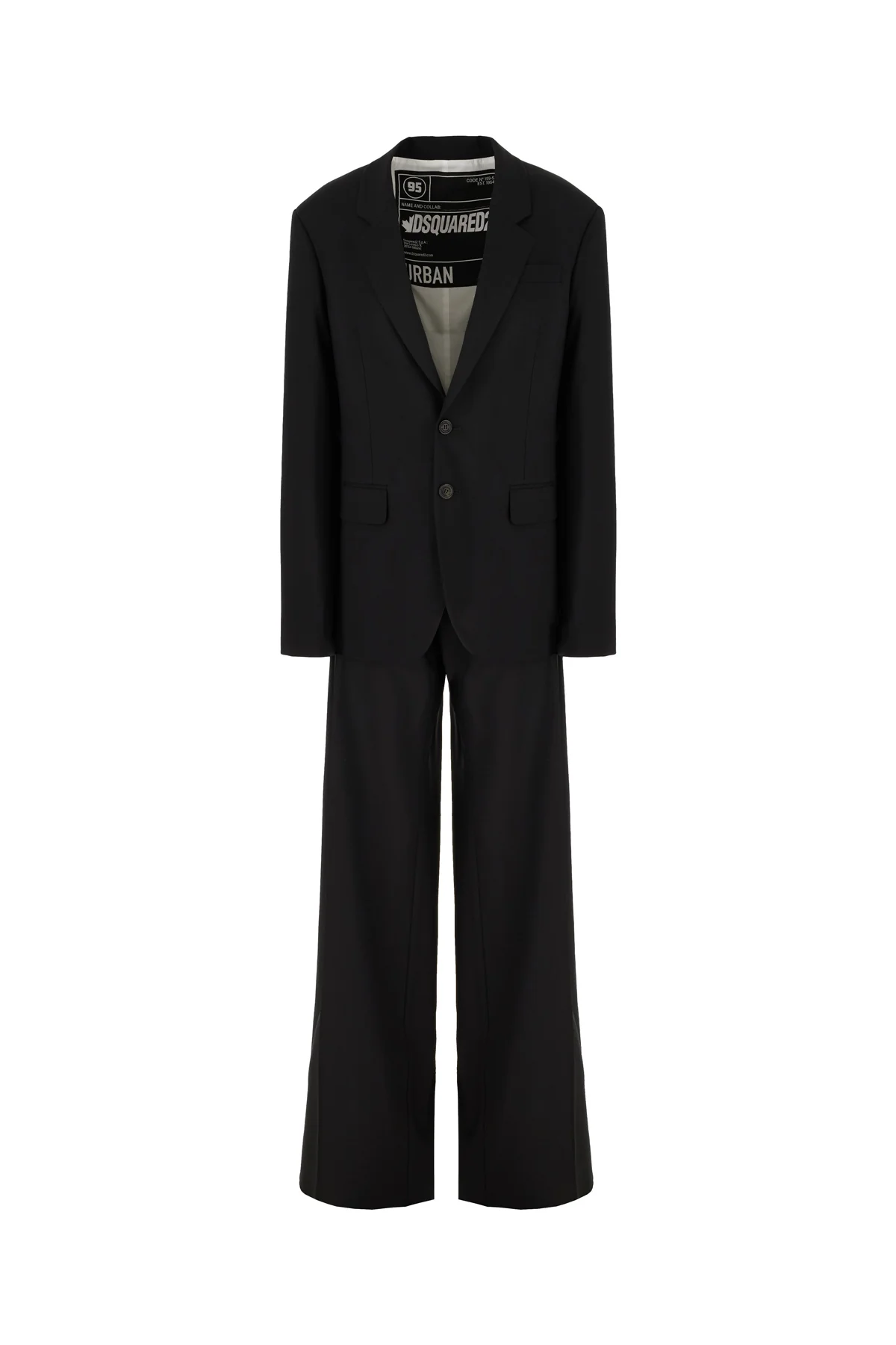 Black stretch wool suit -  | High Quality Luxury Handbag Shop