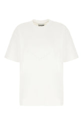 T-shirt in cotone bianco -  | High Quality Luxury Handbag Shop