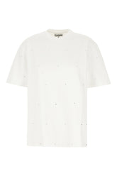 T-shirt in cotone bianco -  | High Quality Luxury Handbag Shop
