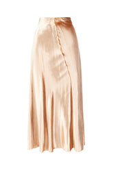 Gonna in misto viscosa rosa antico -  | High Quality Luxury Handbag Shop