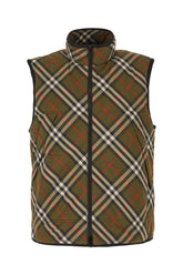 Printed nylon sleeveless padded jacket -  | High Quality Luxury Handbag Shop