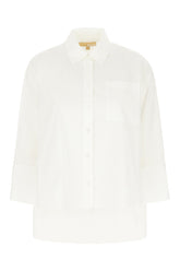 White stretch cotton shirt -  | High Quality Luxury Handbag Shop