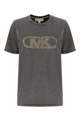 Dark grey cotton t-shirt -  | High Quality Luxury Handbag Shop