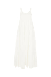 White stretch cotton dress -  | High Quality Luxury Handbag Shop