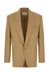 Khaki green wool blazer -  | High Quality Luxury Handbag Shop