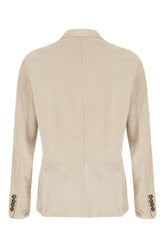 Beige suede blazer -  | High Quality Luxury Handbag Shop