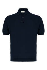 Midnight blue cotton polo shirt -  | High Quality Luxury Handbag Shop