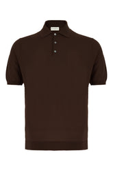 Chocolate cotton polo shirt -  | High Quality Luxury Handbag Shop
