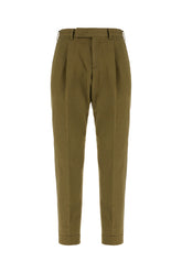 Pantalone in misto cotone verde militare -  | High Quality Luxury Handbag Shop