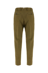 Pantalone in misto cotone verde militare -  | High Quality Luxury Handbag Shop