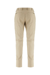 Pantalone in misto cotone stretch beige -  | High Quality Luxury Handbag Shop