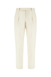 Sand stretch cotton pants -  | High Quality Luxury Handbag Shop