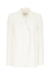 White viscose blend blazer -  | High Quality Luxury Handbag Shop