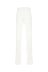 White viscose blend pants -  | High Quality Luxury Handbag Shop