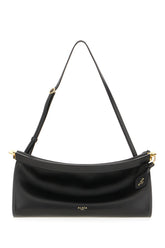 Black leather medium East West shoulder bag -  | High Quality Luxury Handbag Shop