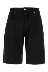 Black denim Bobby bermuda shorts -  | High Quality Luxury Handbag Shop
