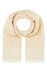 Embroidered wool blend reversible scarf -  | High Quality Luxury Handbag Shop