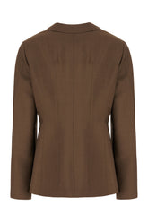 Brown wool blazer -  | High Quality Luxury Handbag Shop