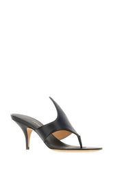 Black leather mules -  | High Quality Luxury Handbag Shop