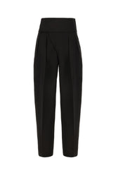 Black viscose blend pants -  | High Quality Luxury Handbag Shop