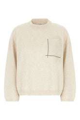 Sand wool blend sweater -  | High Quality Luxury Handbag Shop