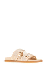 Pink leather and fabric sandals -  | High Quality Luxury Handbag Shop