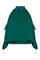 Green viscose top -  | High Quality Luxury Handbag Shop