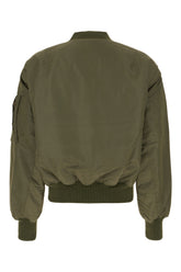 Giubbino imbottito in nylon verde militare -  | High Quality Luxury Handbag Shop