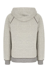 Melange grey cotton blend sweatshirt -  | High Quality Luxury Handbag Shop