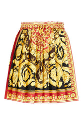 Printed silk mini skirt -  | High Quality Luxury Handbag Shop